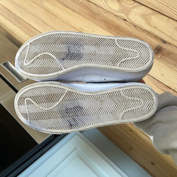 Nike Blazer Low Platform Sneakers White Blue FJ0738-100 Casual Shoes Women's 7.5 - Picture 9 of 9